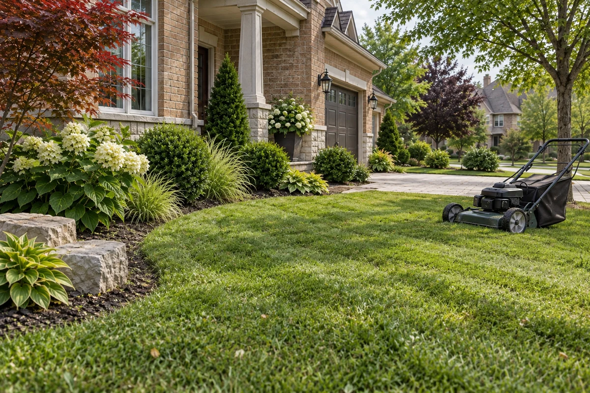 Lawn care conceptual service image